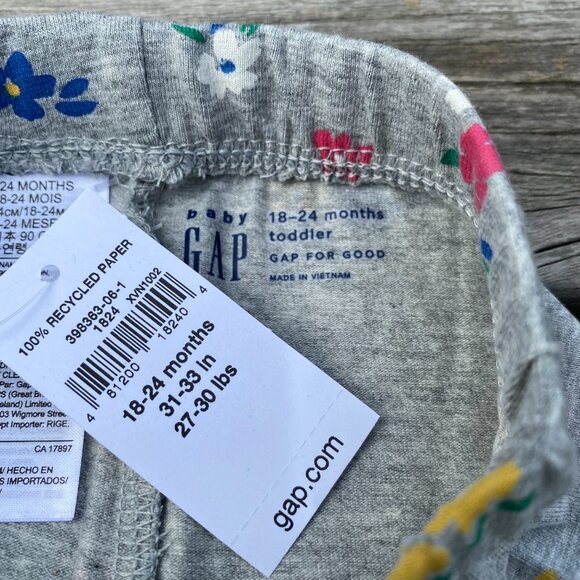 babyGap Full-Length Stretch Jersey Leggings for Toddler Girls - Picture 3 of 7